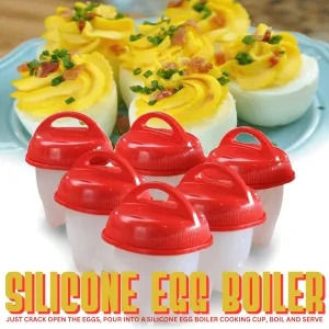 Silicone Egg Boiler by TV Time Direct, Set of 6