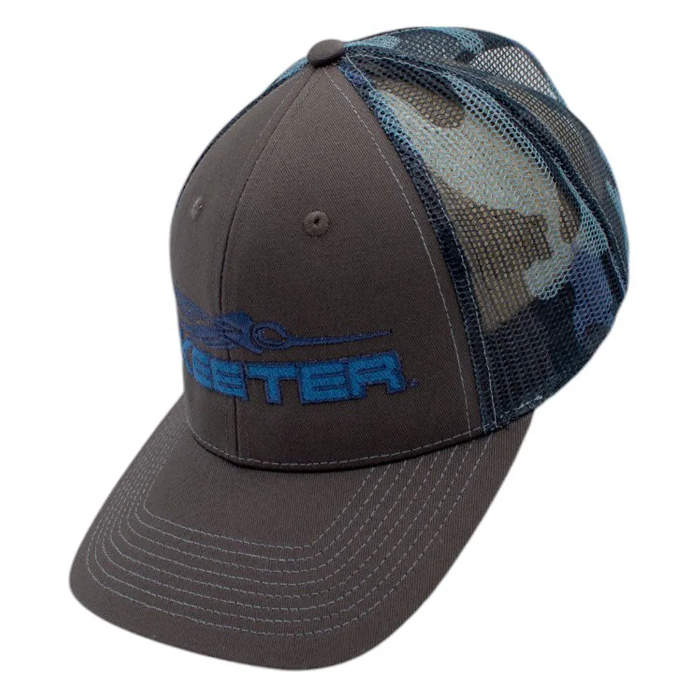 Skeeter Charcoal/Blue Camo Hat