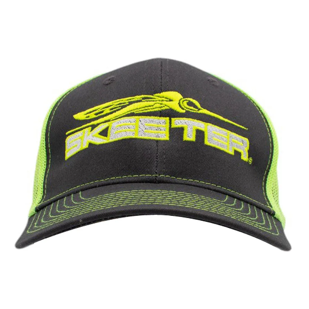 Skeeter Hat - Charcoal/Neon Yellow