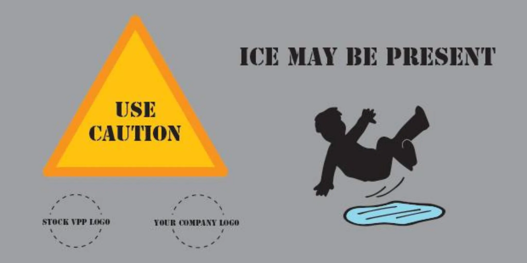 Slipping On Ice Banner - #402946B