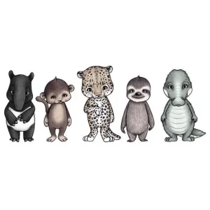 Stickstay Rainforest Friends wall transfer