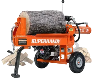Super Handy GUO077 Portable 20 Ton Gas Powered Log Splitter New