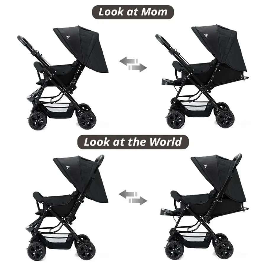 Teknum Look At Me Reversible Stroller (Black)