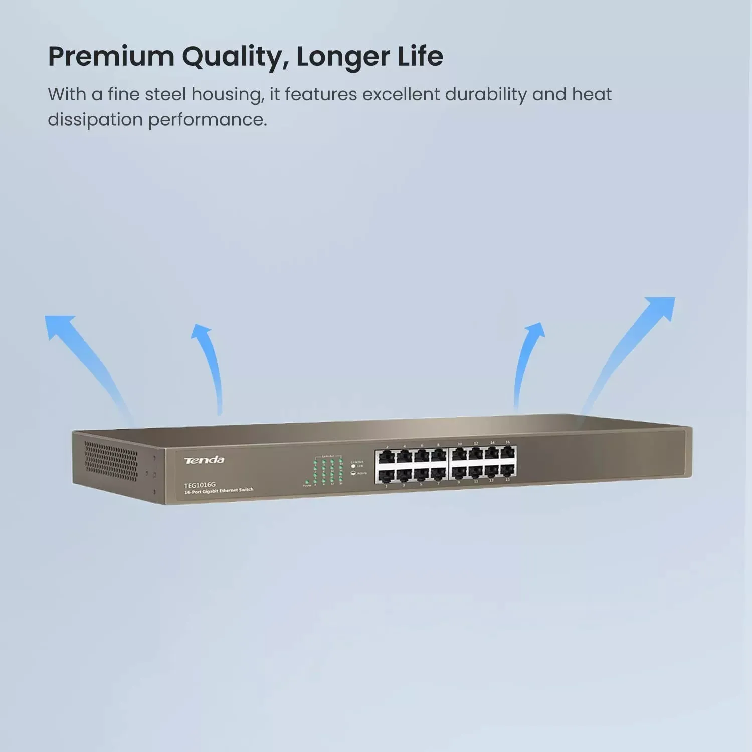 Tenda TEG1016G 16-Port Gigabit Ethernet Switch