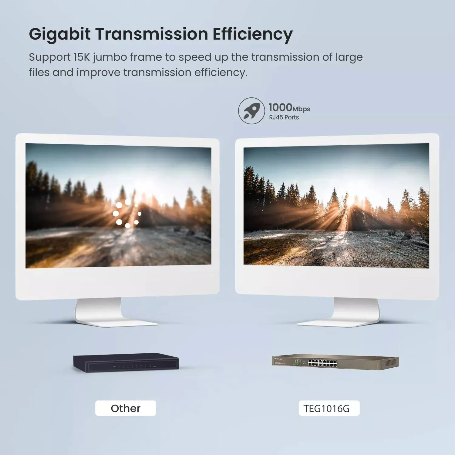 Tenda TEG1016G 16-Port Gigabit Ethernet Switch