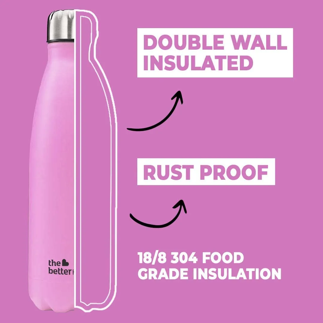 The Better HomeFUMATO Toastmate Toaster Pink & Insulated Bottle 1 litre Pink(Pack of 1)