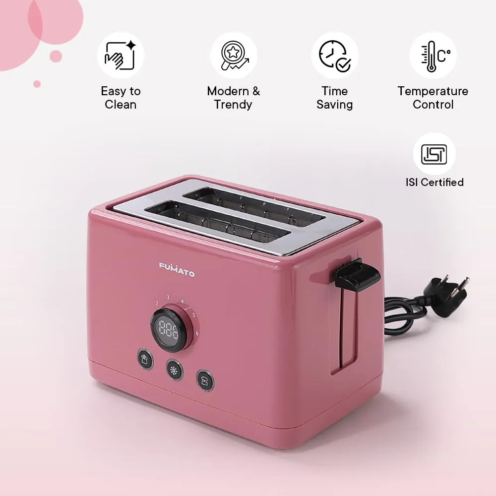 The Better HomeFUMATO Toastmate Toaster Pink & Insulated Bottle 1 litre Pink(Pack of 1)