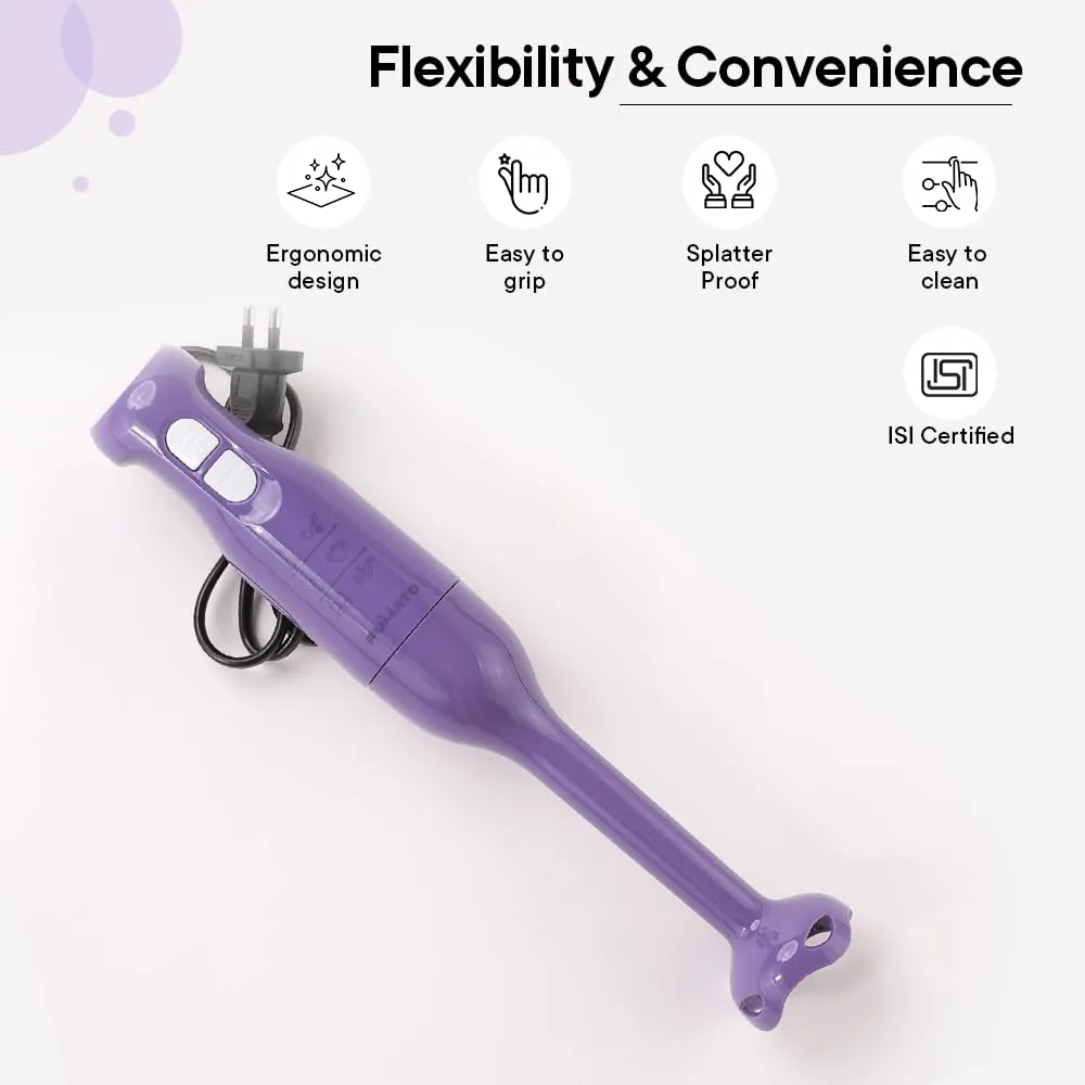 The Better HomeFUMATO Turbo Hand blender Purple & Insulated Bottle 1 litre Purple(Pack of 1)