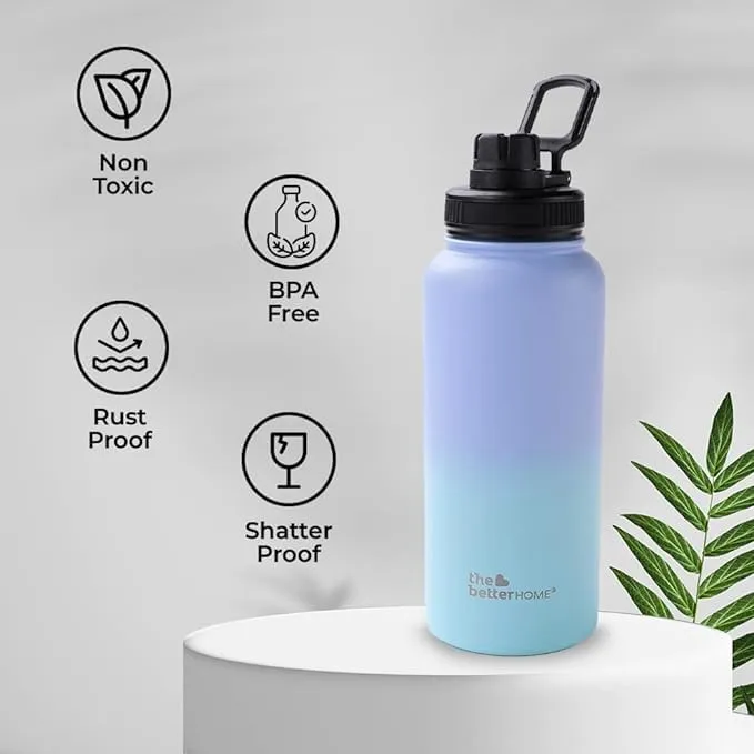 The Better HomeFUMATO Turbo Hand blender Purple & Insulated Bottle 1 litre Purple(Pack of 1)