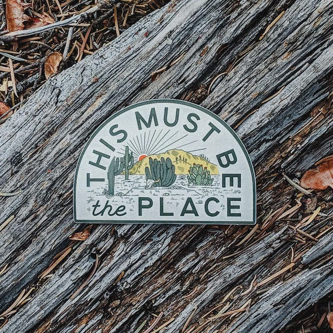 This Must Be The Place Sticker: The Desert