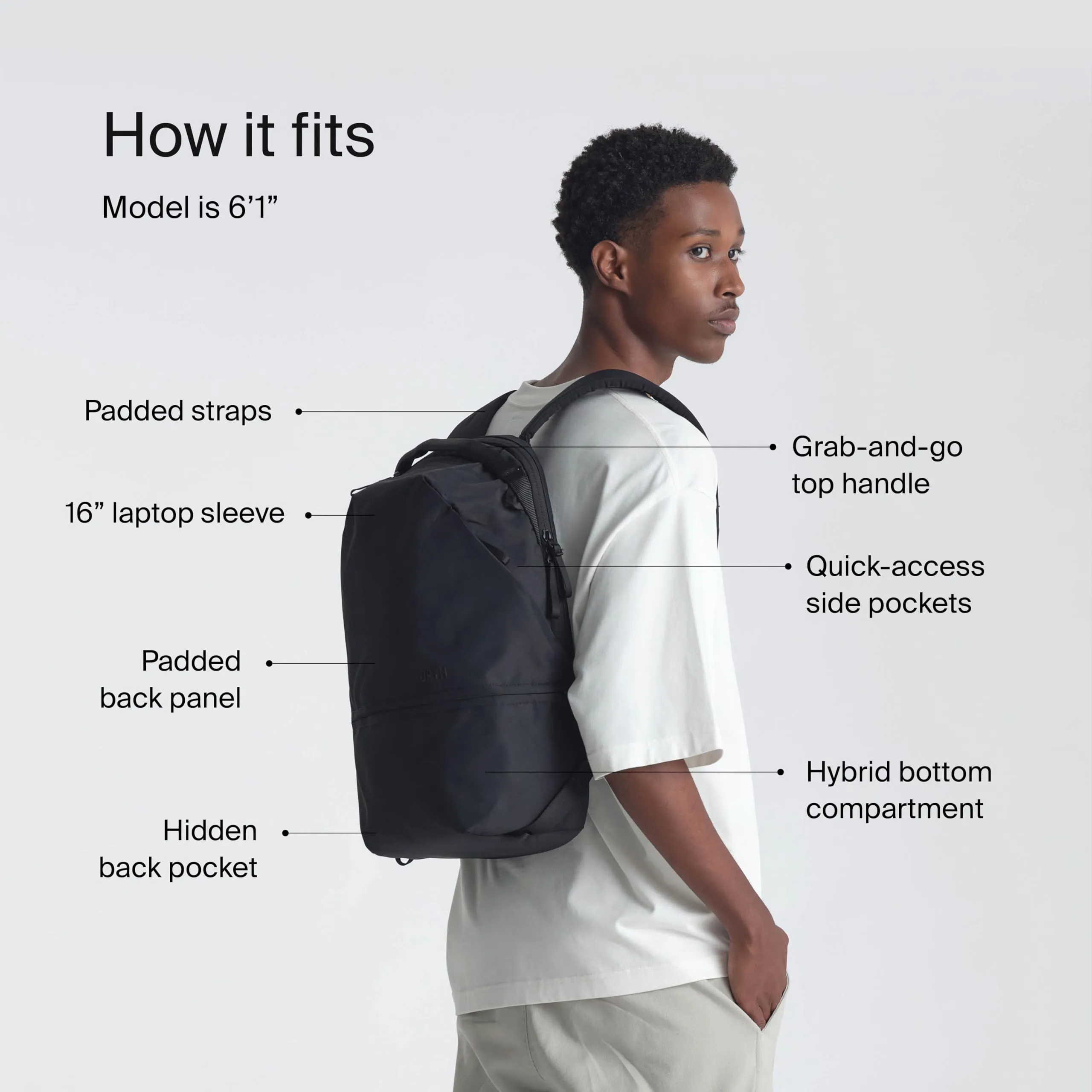 Urth Arkose 20L Backpack   Camera Insert (Black)