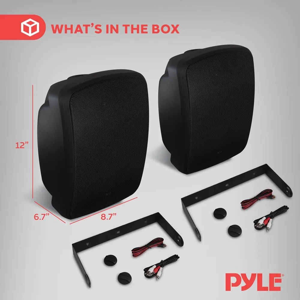 Waterproof & Bluetooth 6.5'' Indoor / Outdoor Speaker System, 800 Watt, Black