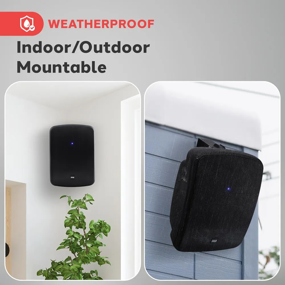 Waterproof & Bluetooth 6.5'' Indoor / Outdoor Speaker System, 800 Watt, Black